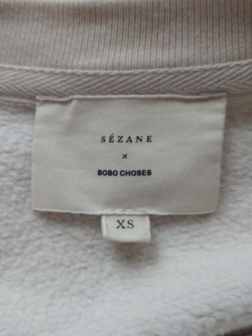 Sezane Cream Sweater with Red Heart - Picture 3 of 3